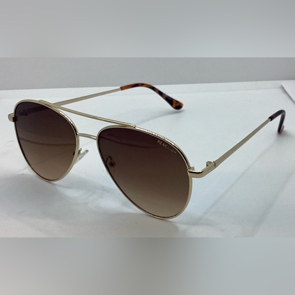 Kenneth Cole Reaction Women’s Aviator Sunglasses KC1386 gold trim - Picture 1 of 7